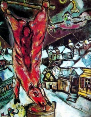 Oil chagall marc Painting - CG-180 by Chagall Marc