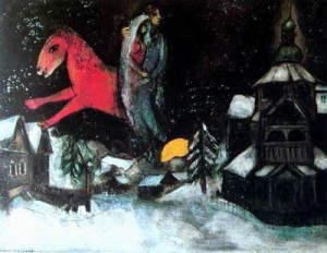 Oil chagall marc Painting - CG-181 by Chagall Marc