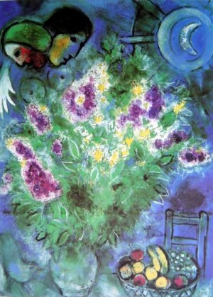 Oil abstract Painting - CG-185 by Chagall Marc