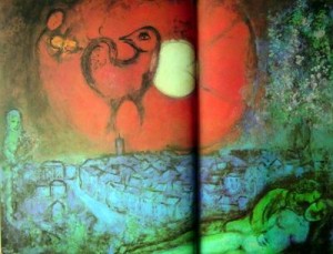 Oil abstract Painting - CG-192 by Chagall Marc