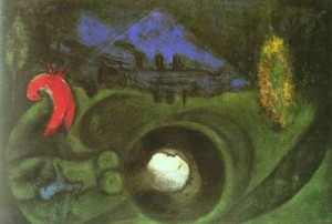 Oil chagall marc Painting - CG-194-2 by Chagall Marc