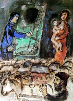 Oil Painting - CG-221 by Chagall Marc
