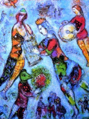 Oil Painting - CG-226 by Chagall Marc