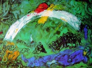Oil abstract Painting - CG-228 by Chagall Marc