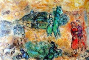 Oil chagall marc Painting - CG-230-1 by Chagall Marc