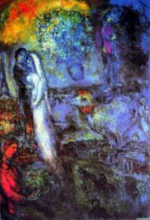 Oil chagall marc Painting - CG-231 by Chagall Marc