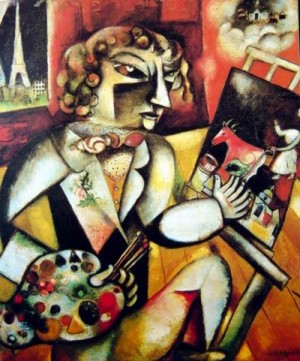 Oil chagall marc Painting - CG-39 by Chagall Marc