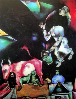 Oil chagall marc Painting - CG-40 by Chagall Marc