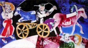 Oil abstract Painting - CG-42 by Chagall Marc