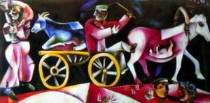Oil chagall marc Painting - CG-43-1 by Chagall Marc