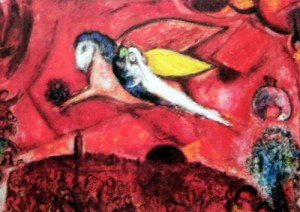 Oil chagall marc Painting - CGM-02 by Chagall Marc