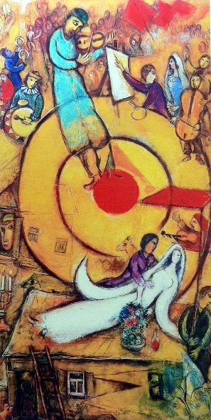 Oil chagall marc Painting - CGM-03 by Chagall Marc