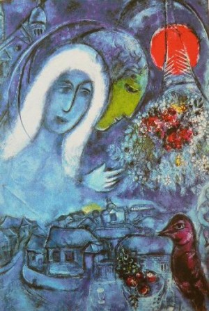 Oil chagall marc Painting - CGM-06 by Chagall Marc