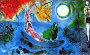 Oil chagall marc Painting - CGM-13 by Chagall Marc