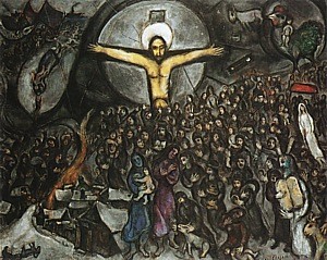 Oil chagall marc Painting - Exodus, 1952-66 by Chagall Marc