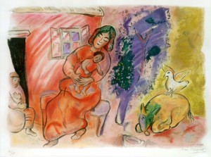  Photograph - Maternité (Maternity), 1954 by Chagall Marc