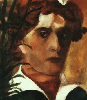 Oil portrait Painting - Self-Portrait, 1914 by Chagall Marc