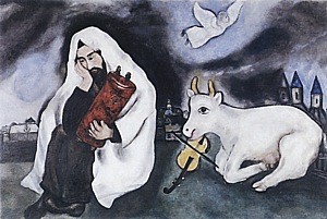 Oil abstract Painting - Solitude, 1933~34 by Chagall Marc
