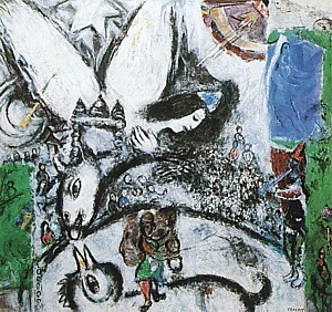 Oil chagall marc Painting - The Large Circus, 1968 by Chagall Marc