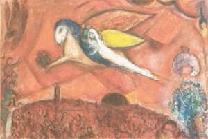 Oil chagall marc Painting - The Song of Songs IV by Chagall Marc