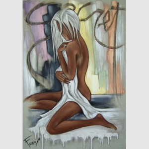 Oil girl Painting - Gipsy Girl by Farel Pierre
