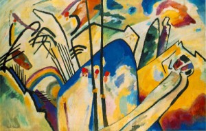 Oil abstract Painting - Composition IV  1911 by Kandinsky