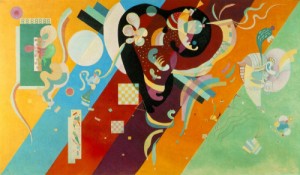 Oil abstract Painting - Composition IX  1936 by Kandinsky
