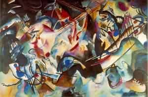 Oil abstract Painting - Composition VI 1913 by Kandinsky