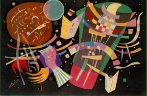 Oil abstract Painting - Composition X  1939 by Kandinsky