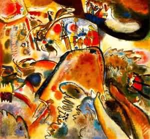 Oil abstract Painting - Composition XIII by Kandinsky