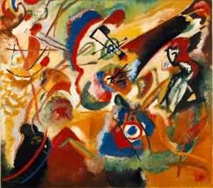 Oil abstract Painting - Composition XIV by Kandinsky