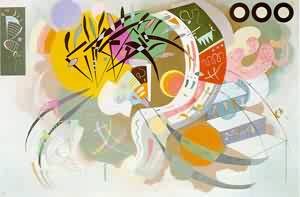 Oil abstract Painting - Dominant Curve 1936 by Kandinsky