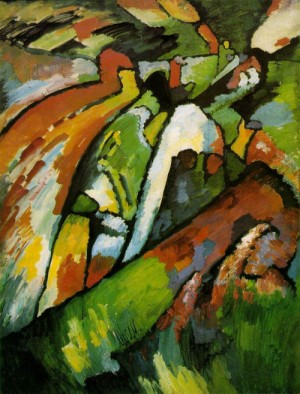 Oil abstract Painting - Improvisation 7  1910 by Kandinsky