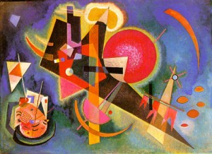 Oil abstract Painting - In the Blue  1925 by Kandinsky