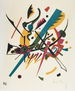 Oil abstract Painting - Kleine Welten I 1922 by Kandinsky