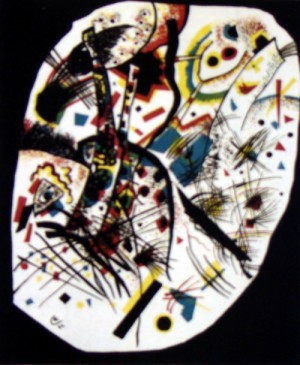 Oil abstract Painting - Kleine Welten III 1922 by Kandinsky