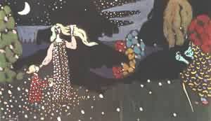 Oil abstract Painting - Night 1907 by Kandinsky
