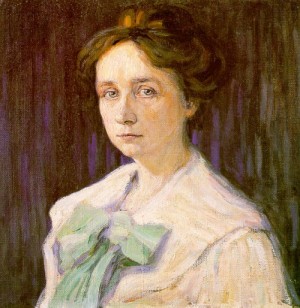 Oil abstract Painting - Portrait of Gabriele Münter, 1905 by Kandinsky
