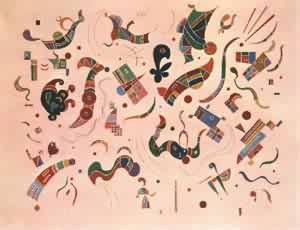 Oil abstract Painting - Relations 1934 by Kandinsky