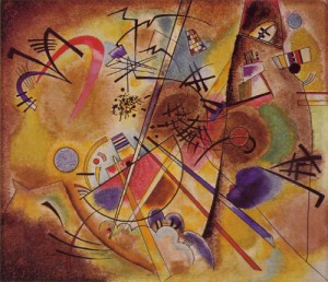 Oil abstract Painting - Small Dream in Red  1925 by Kandinsky