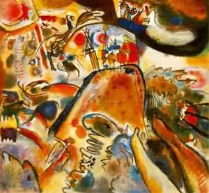 Oil abstract Painting - Small Pleasures 1913 by Kandinsky