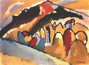 Oil abstract Painting - Study of Autumn 1009 by Kandinsky