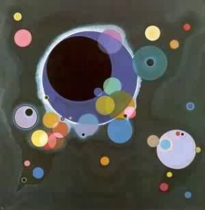 Oil abstract Painting - Untitled by Kandinsky