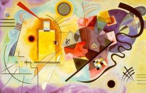 Oil red Painting - Yellow-Red-Blue, 1925 by Kandinsky