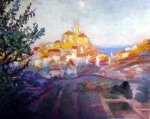 Oil abstract Painting - Cadaques from the Back,1921 by Dali Salvador