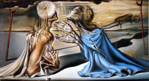 Oil dali salvador Painting - Design for the set of the ballet - Tristan and Isolde by Dali Salvador