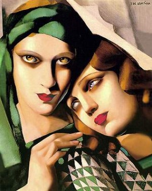 Oil green Painting - Green Turban by Lempicka, Tamara de