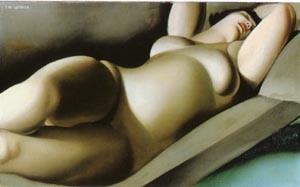 Oil green Painting - Rafaela in Green by Lempicka, Tamara de