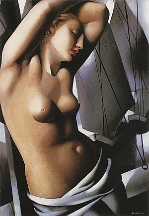 Oil blue Painting - The Blue Hour, 1931 by Lempicka, Tamara de