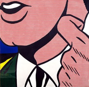  Photograph - Half Face with Collar 1963 by Lichtenstein,Roy